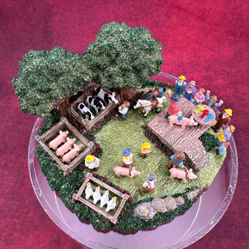 VINTAGE LIBERTY FALLS "LIVESTOCK JUDGING" MINIATURE FIGURE COLLECTION AH203 2000 - Picture 2 of 12
